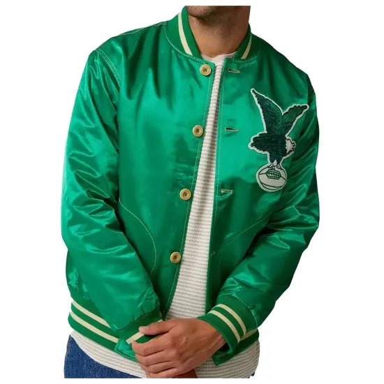 1938 Philadelphia Eagles Green Satin Jacket