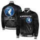 2024 City Edition Minnesota Timberwolves Black Satin Jacket