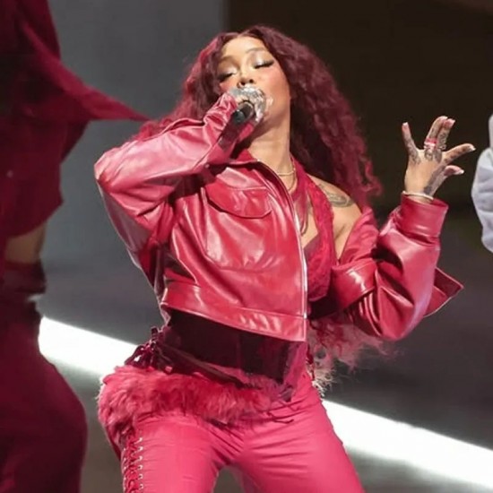 2025 Halftime Show-Inspired Leather Jacket | SZA Style Unisex Concert Fashion