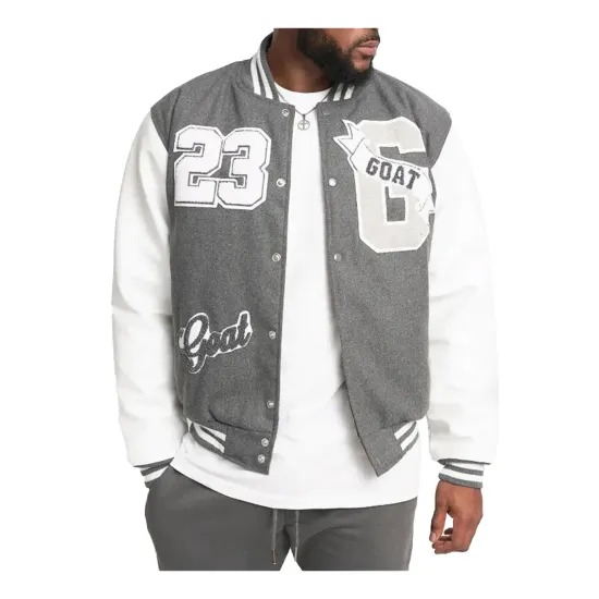 23 Goat Gray Varsity Jacket