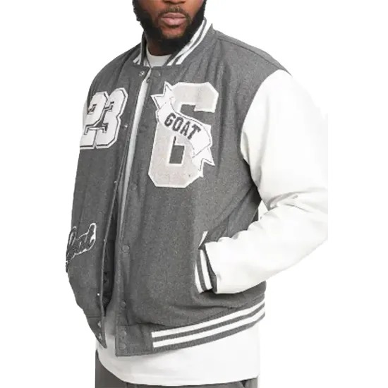 23 Goat Gray Varsity Jacket