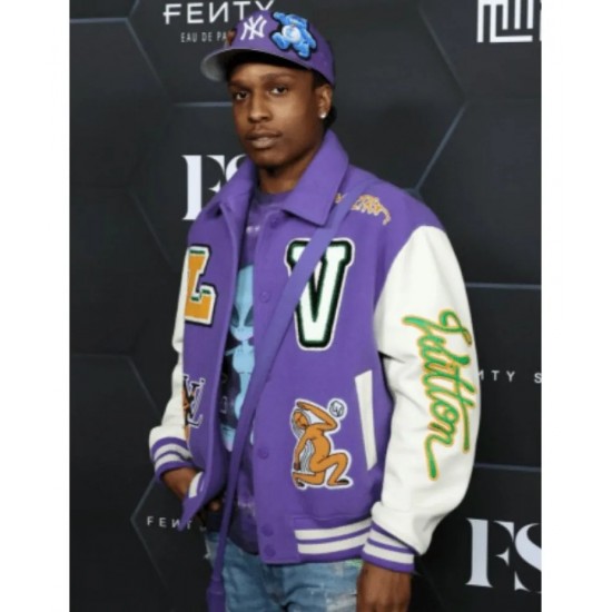 A$AP Rocky LV Varsity Jacket