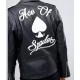 Ace of Spades Black Leather Jacket