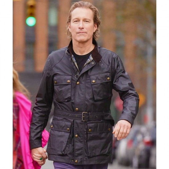 Aidan and Just Like That John Corbett Leather Jacket