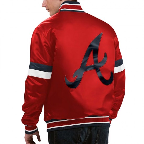 Atlanta Braves Red Home Game Varsity Satin Jacket