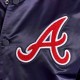 Atlanta Braves World Series Navy Varsity Satin Jacket