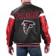 Atlanta Falcons Black Varsity Full-Zip Leather Jacket