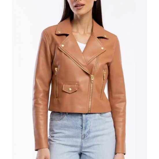 Average Joe Ashley Olivia Fisher Leather Jacket