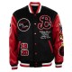 Baltimore Elite Giants Black and Red Varsity Jacket