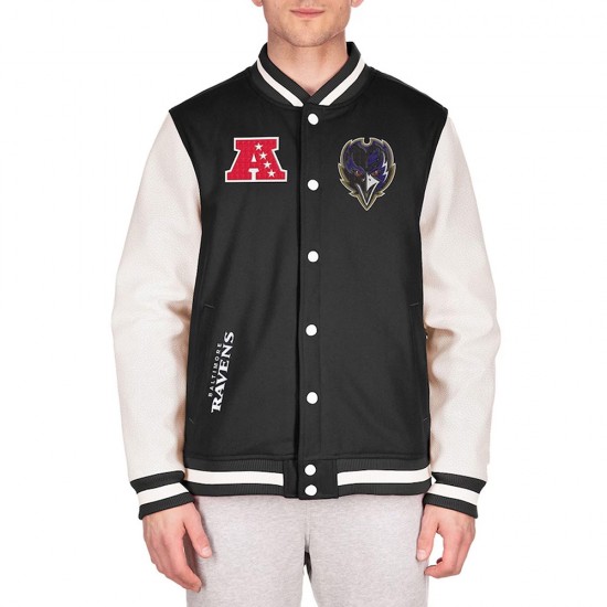 Baltimore Ravens Third Down Varsity Jacket