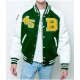 Baylor Collegiate University Green and White Varsity Jacket