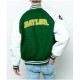 Baylor Collegiate University Green and White Varsity Jacket