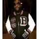 Black Bottle Boys Black and White Varsity Jacket