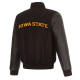 Black Iowa Hawkeyes Varsity Jacket