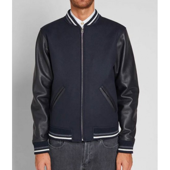 Blouson Copper A.P.C. Varsity Blue and Black Jacket