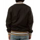 Bomber New Orleans Saints Black Satin Jacket