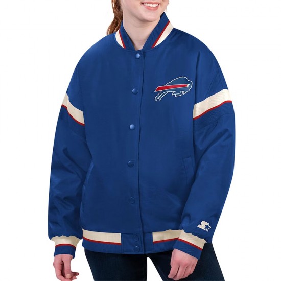 Buffalo Bills Tournament Royal Varsity Jacket