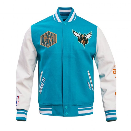 Charlotte Hornets 2023/24 City Edition Teal Varsity Jacket