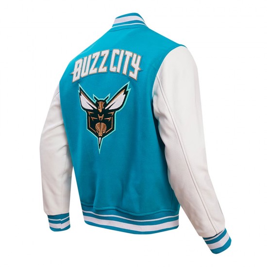 Charlotte Hornets 2023/24 City Edition Teal Varsity Jacket