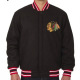 Chicago Blackhawks Varsity Wool Black Jacket