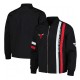 Chicago Bulls Black Stitch Applique Bomber Jacket