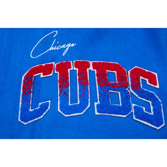 Chicago Cubs Home Town Blue Wool Varsity Jacket