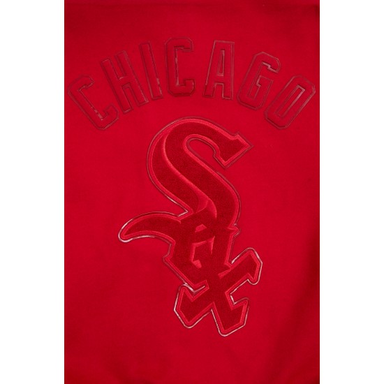 Chicago White Sox Classic Triple Red Wool Varsity Jacket