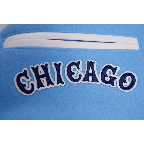 Chicago White Sox Retro Classic Blue Wool Varsity Jacket