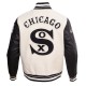 Chicago White Sox Retro Classic Off White Wool Varsity Jacket