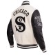 Chicago White Sox Retro Classic Off White Wool Varsity Jacket