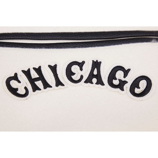 Chicago White Sox Retro Classic Off White Wool Varsity Jacket