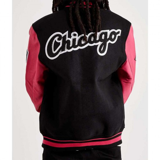 Chicago White Sox Varsity Pink and Black Jacket