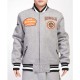 Cincinnati Bengals Crest Emblem Gray Varsity Wool Jacket