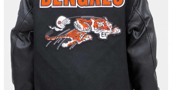 Cincinnati Bengals Retro Classic Rib Varsity Jacket