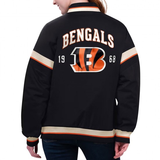 Cincinnati Bengals Tournament Black Varsity Jacket