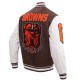 Cleveland Browns Mashup Men's Rib Wool Varsity Jacket