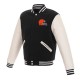 Cleveland Browns Two-Tone Varsity Wool/Leather Jacket