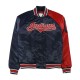 Cleveland Indians Navy and Red Varsity Satin Jacket