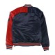 Cleveland Indians Navy and Red Varsity Satin Jacket