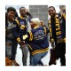 Coppin St. University Unisex Navy Blue Varsity Jacket