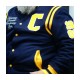 Coppin St. University Unisex Navy Blue Varsity Jacket