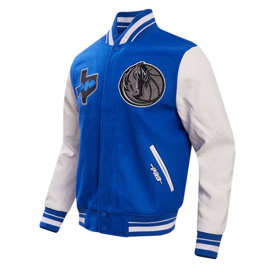 Dallas Mavericks 2023/24 City Edition Royal Varsity Jacket