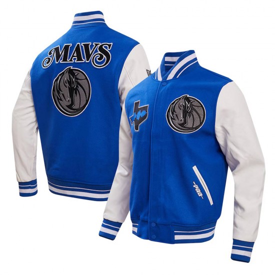 Dallas Mavericks 2023/24 City Edition Royal Varsity Jacket