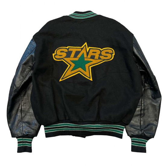 Dallas Stars 90’s Black Varsity Jacket