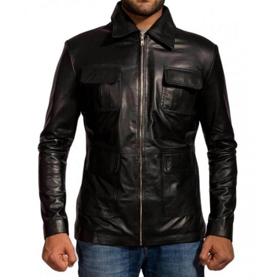 Damon Salvatore The Vampire Diaries Leather Jacket