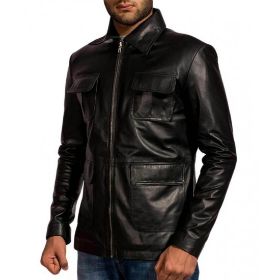 Damon Salvatore The Vampire Diaries Leather Jacket