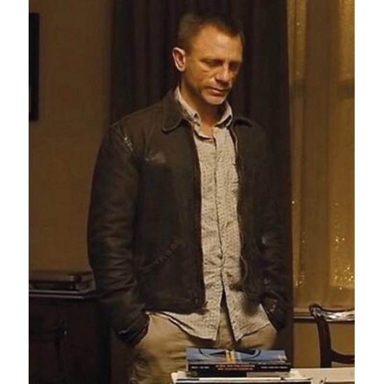 Daniel Craig Skyfall Brown Leather Jacket