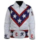 Daredevil Evel Robert Craig Knievel White Leather Motorcycle Jacket