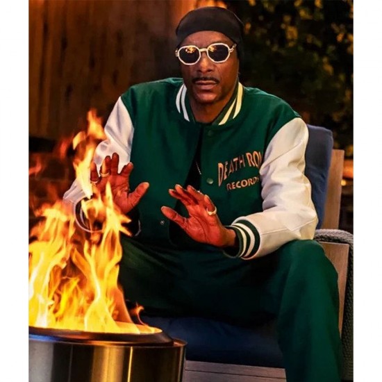 Death Row Records Snoop Dogg Green Varsity Jacket