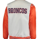 Denver Broncos Starter White and Orange Satin Jacket